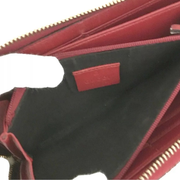 🏆💎💯 GUCCI Nice GG Logo PVC Zip Around Long Wallet - Picture 6 of 8